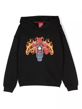 Sprayground Kid худи с графичным принтом, черный