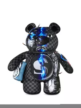 Sprayground kid рюкзак Cyborg Bear, черный