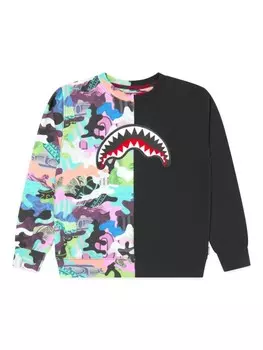 Sprayground kid толстовка с принтом, черный