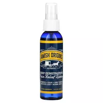Обезболивающий спрей Amish Origins Deep Penetrating Pain Relief Liquid, 99,22 г