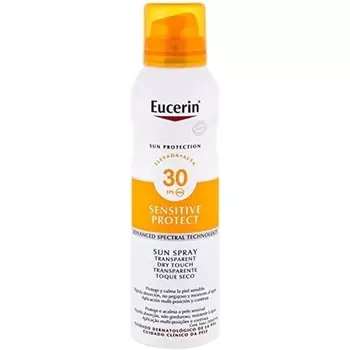 Спрей для чувствительной защиты от солнца Прозрачный сухой сенсорный Spf30 200 мл, Eucerin
