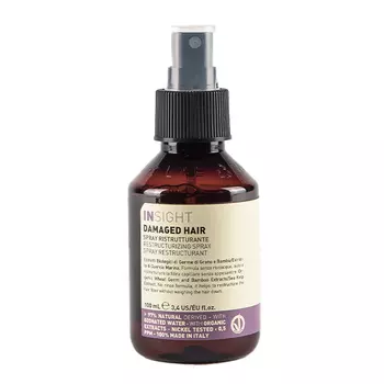 Спрей для поврежденных волос, не требующий смывания, 100 мл Insight Damaged hair