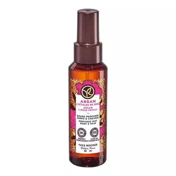 Спрей для тела и волос с аргановым маслом и лепестками роз Yves Rocher, 100 мл