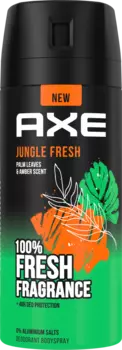 Спрей для тела Jungle Fresh Palm Leaves Аромат янтаря 150мл AXE