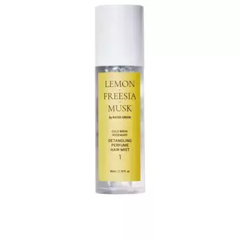 Спрей для волос Lemon freesia musk 01 detangling perfume hair mist Rated Green, 80 мл.