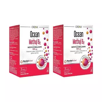 Спрей Ocean Methyl B12 500 мг, 2 упаковки по 5 мл
