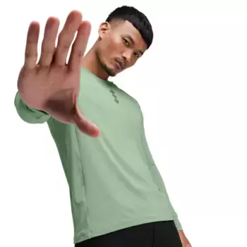 Spruce Siroko Мужская футболка из гравия с длинным рукавом, зеленый