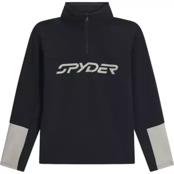 Spyder Мужская флисовая кофта Speed 1/2 Zip Fleece, черный