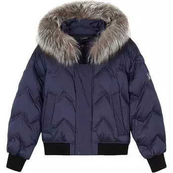 SPYDER Пуховик женский темно-фиолетово-серый