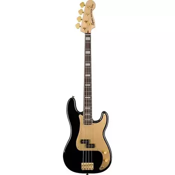 Squier 40th Anniversary Gold Edition Precision Electric Bass, черный
