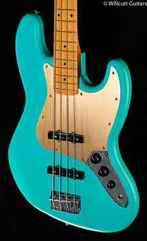 Squier 40th Anniversary Jazz Bass Vintage Edition Кленовый гриф Satin Sea Foam Green (025) Squier 40th Anniversary Jazz Bass Edition Maple Fingerboard (025)