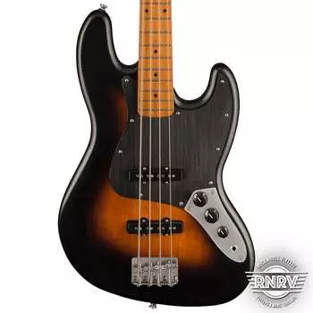 Squier 40th Anniversary Jazz Bass, Vintage Edition, Maple FB, черная анодированная накладка, атласные широкие двухцветные солнечные лучи Fender Squier 40th Anniversary Jazz Bass, Edition, Maple FB, Black Anodized Pickguard,