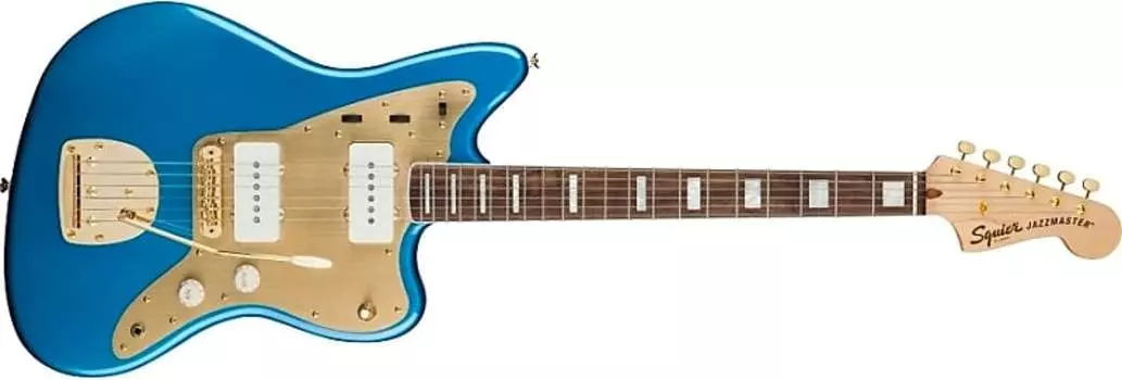 Squier 40th Anniversary Jazzmaster Gold Edition - Лейк-Плэсид Синий
