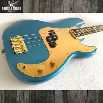 Squier 40th Anniversary Precision Bass, Gold Edition 2022 - Lake Placid Blue