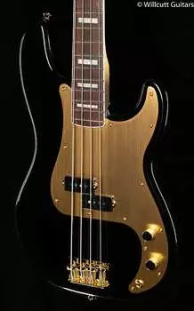 Squier 40th Anniversary Precision Bass Gold Edition Black (735)