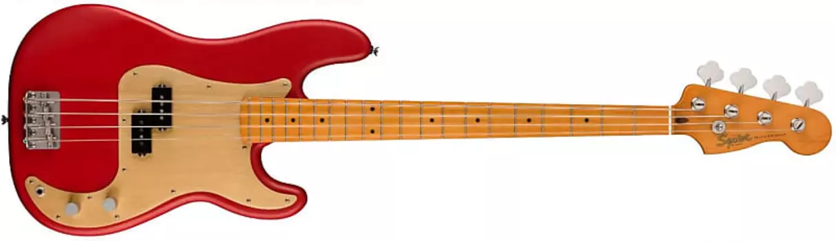 Squier 40th Anniversary Precision Bass, Vintage Edition, Satin Dakota Red