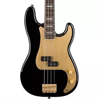 Squier 40th Anniversary Precision Bass, золотое издание - черный 40th Anniversary Precision Bass, Gold Edition - Black