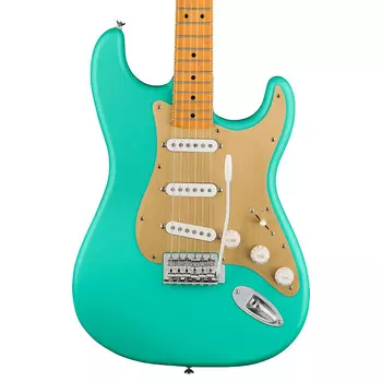 Squier 40th Anniversary Stratocaster - Vintage Edition, кленовый гриф, атласно-зеленая морская пена
