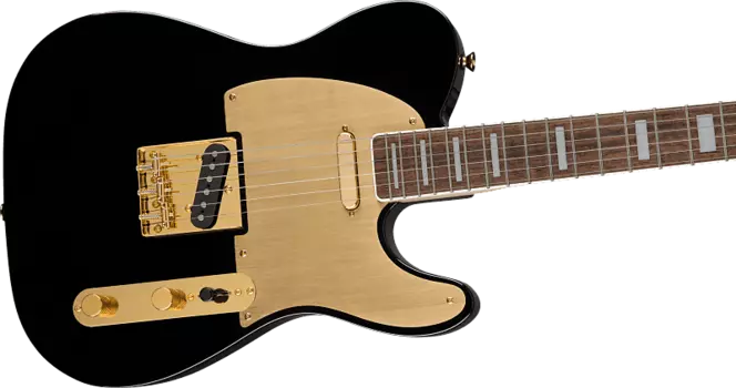 Squier 40th Anniversary Telecaster, Gold Edition 0379400506 Золотая анодированная накладка, черная