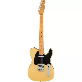 Squier 40th Anniversary Telecaster Vintage Edition, Satin Vintage Blonde Squier 40th Anniversary Telecaster Vintage Edition Electric Guitar, Maple Fingerboard