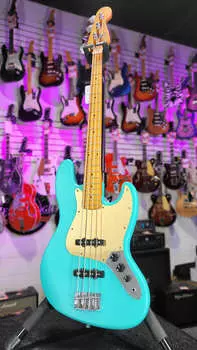 Squier 40th Anniversary Vintage Edition Jazz Bass - Satin Seafoam Green Авторизованный дилер Бесплатная доставка