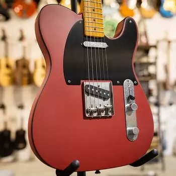 Squier 40th Anniversary Vintage Edition Telecaster, Satin Dakota Red Fender SQ 40 TELE MN AHW BAPG SDKR