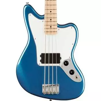 Squier Affinity Series Jaguar Bass H Кленовый гриф Белая накладка Лейк-Плэсид Синий