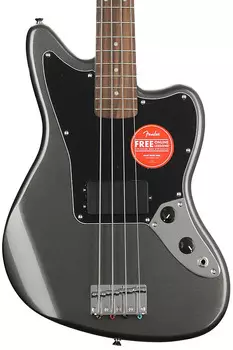 Squier Affinity Series Jaguar Charcoal Frost Metallic с накладкой из индийского лавра 0378501569
