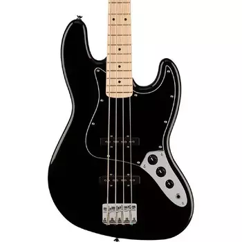 Squier Affinity Series Jazz Bass Кленовый гриф, черная накладка, черный 0378603506