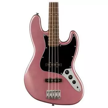 Squier Affinity Series Jazz Bass, накладка на гриф Laurel, бордовый туман