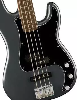 Squier Affinity Series Precision Bass PJ Laurel Fingerboard Black Pickguard Charcoal Frost Metallic Fender