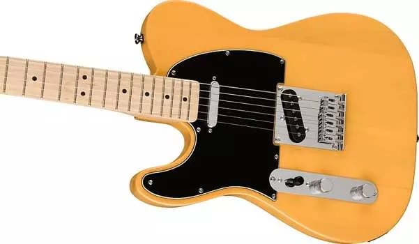 Squier Affinity Series Telecaster для левой руки, кленовый гриф, черная накладка, ириска Bl Fender Affinity Series Telecaster Left-Handed