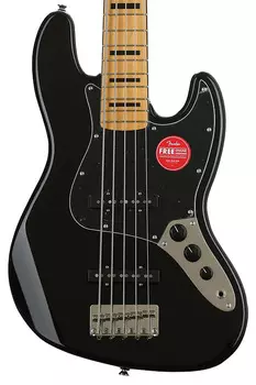 Squier Classic Vibe '70s Jazz Bass V — черный с кленовой накладкой 0374550506