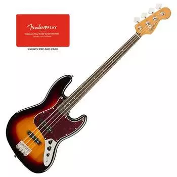 Squier Classic Vibe '60s Jazz Bass, 3 цвета Sunburst с игровой картой Fender Classic Vibe ‘60s Jazz Bass
