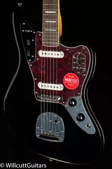 Squier Classic Vibe '70s Jaguar, лавровый гриф, черный — ICSH21027068-8,21 фунта