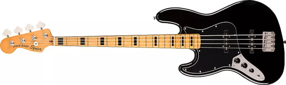 Squier Classic Vibe '70S Левша Джаз Бас Кленовый Гриф Черный 0374545506