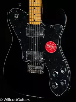 Squier Classic Vibe '70s Telecaster Deluxe, кленовый гриф, черный — ICSH21004738-7.38 lbs