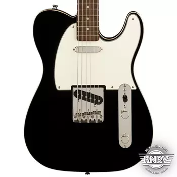 Squier Classic Vibe Baritone Custom Telecaster, лавровый гриф, пергаментная накладка, черный Fender