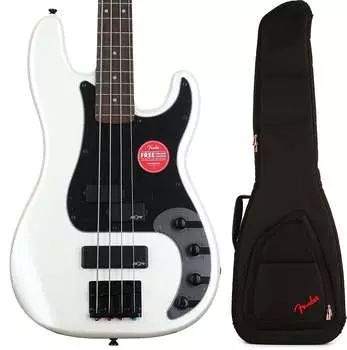 Squier Contemporary Active Precision Bass PH — жемчужно-белый комплект с сумкой для электробаса Fender FB620 — черный Squier + Fender 0370481523=1 0991522406=1