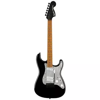 Squier Contemporary Stratocaster Special, серебристая анодированная накладка, черный