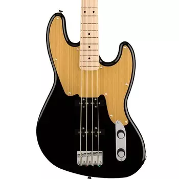 Squier Paranormal Jazz Bass '54 - клен, черный Paranormal Jazz Bass '54 Black