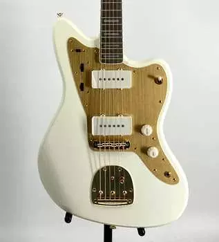 Squire 40th Anniversary Jazzmaster Gold Edition Olympic White Серийный № ICSA22003109 Fender 037-9420-505-3109
