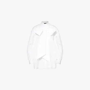 Sr puff slv shrt с передним бантом Simone Rocha, белый