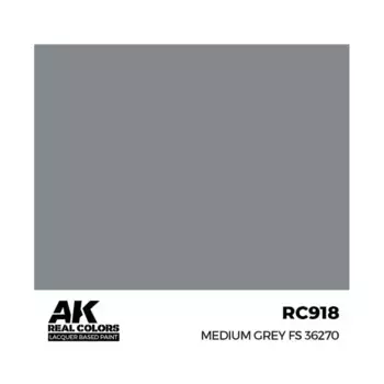 Средне-серый FS 36270, Paint - Real Color, Dropper Bottles (AK-Interactive)