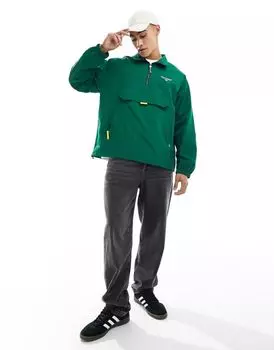 Средне-зеленый пуловер-ветровка с логотипом на подкладке Polo Ralph Lauren Sport Capsule