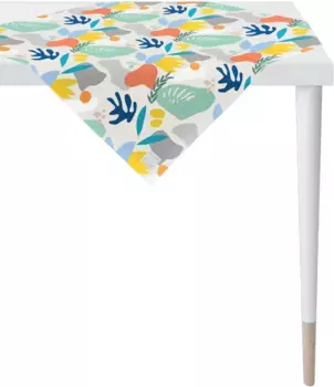 Среднее одеяло APELT "3979 Outdoor, Summer Decoration, Summer", (1 шт.), цифровая печать, с защитой от пятен 100х100 см, белый