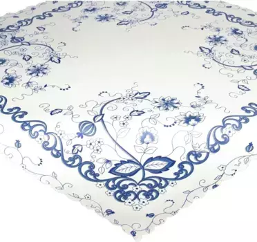 Среднее одеяло Delindo Lifestyle "ЛУКОВЫЙ УЗОР", гладкая ткань, с принтом 80х80 см, белый