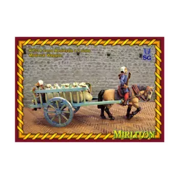 Средневековый фургон, Historical Miniatures - Diorama Kits (28mm) (Mirliton SG)