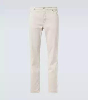 Средневысокие узкие джинсы Brunello Cucinelli, C7024