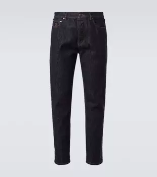 Средневысокие узкие джинсы Brunello Cucinelli, Denim Raw